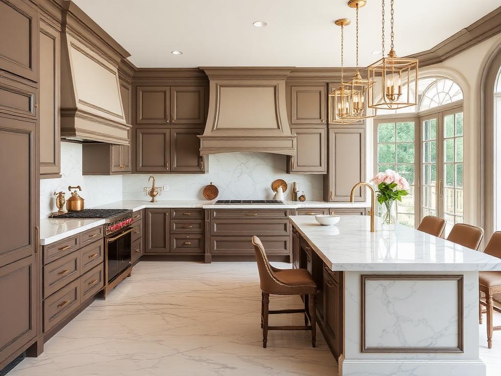 Reconfigured main floor kitchen